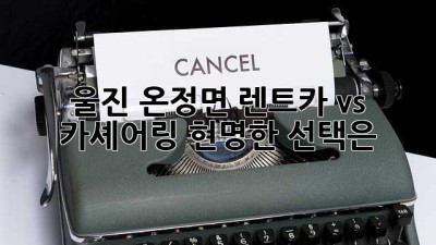 울진 온정면 렌트카 vs 카셰어링: 현명한 선택은?