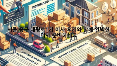 서울 중구 태평로1가 이사, 후기와 함께 완벽한 이사 준비하세요!