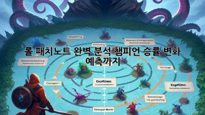 롤 패치노트 완벽 분석! 챔피언 승률 변화 예측까지 🧙‍♂️